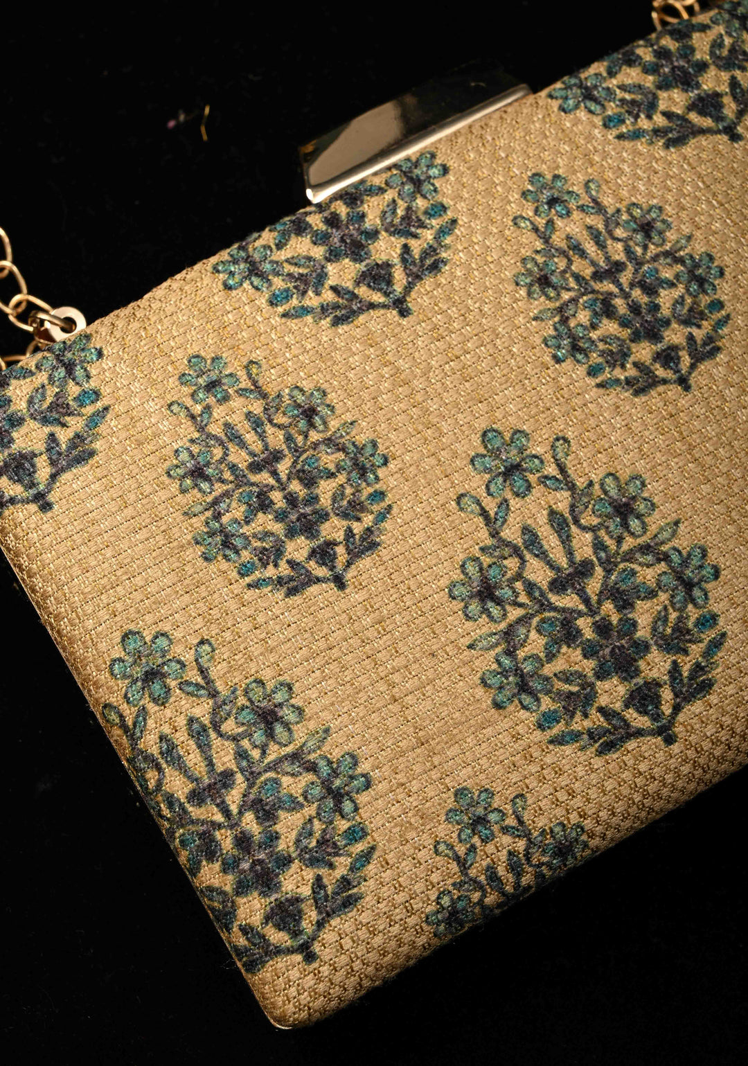 Clutch : The Moroccan Garden Clutch in Gold