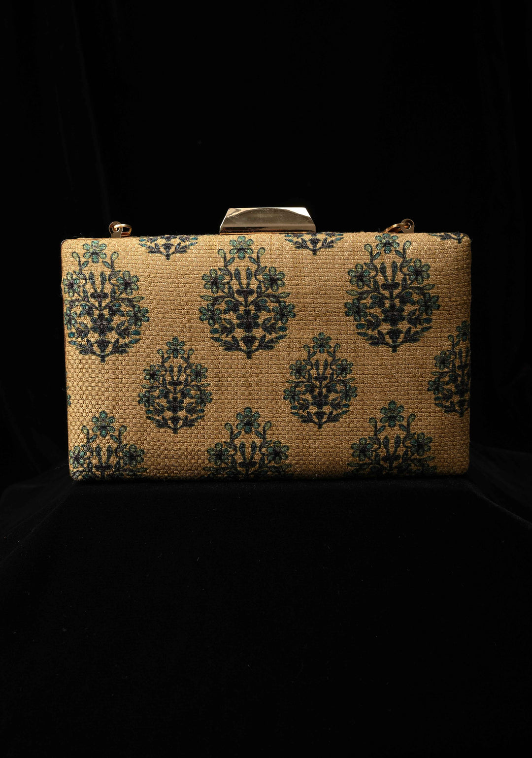 Clutch : The Moroccan Garden Clutch in Gold