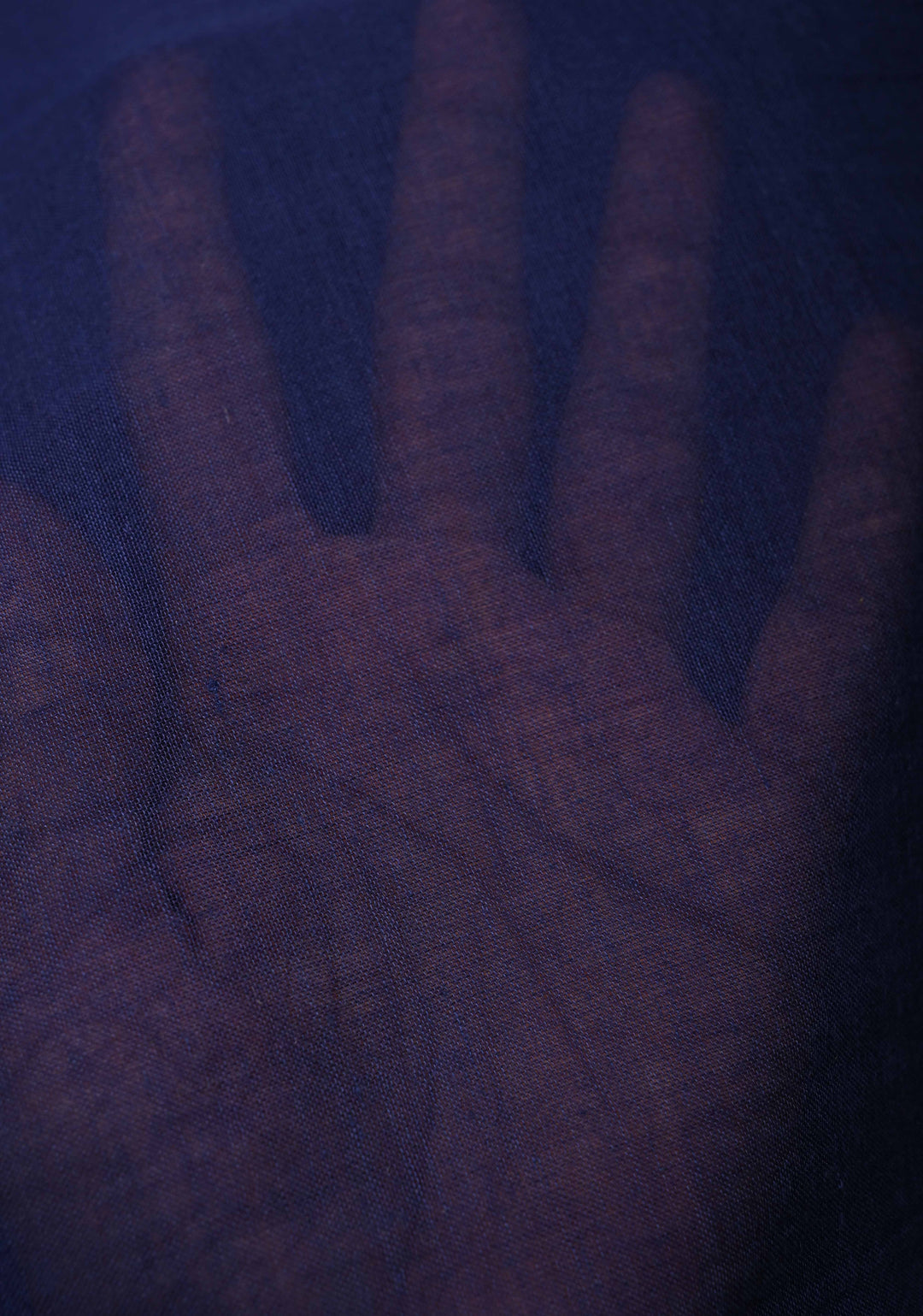 Navy Blue Mulmul Cotton Saree with tassels No Blouse piece