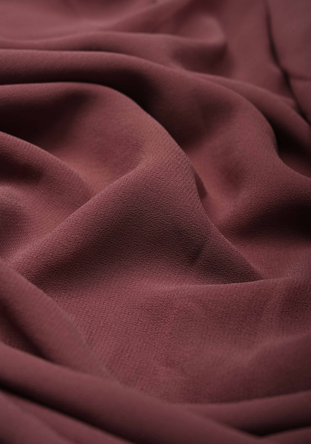 Dusty Mauve Shimmer Georgette Saree with Lotus Hand Painting on Pallu, No Blouse Piece | SHOBITAM