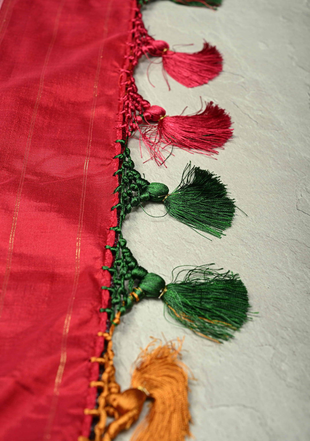 Multicolor Pochampally Ikkat Pure Silk Saree with Rangkaat Style and Stack Border | SILK MARK CERTIFIED