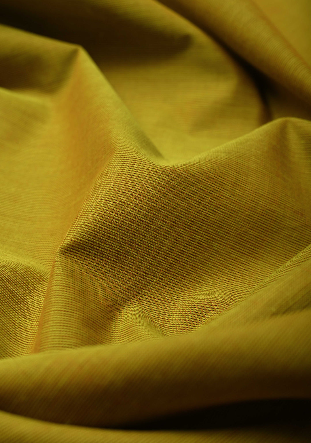 Methi Green Kanchi Cotton Saree with Ganga Jamuna Zari Border, No Blouse piece