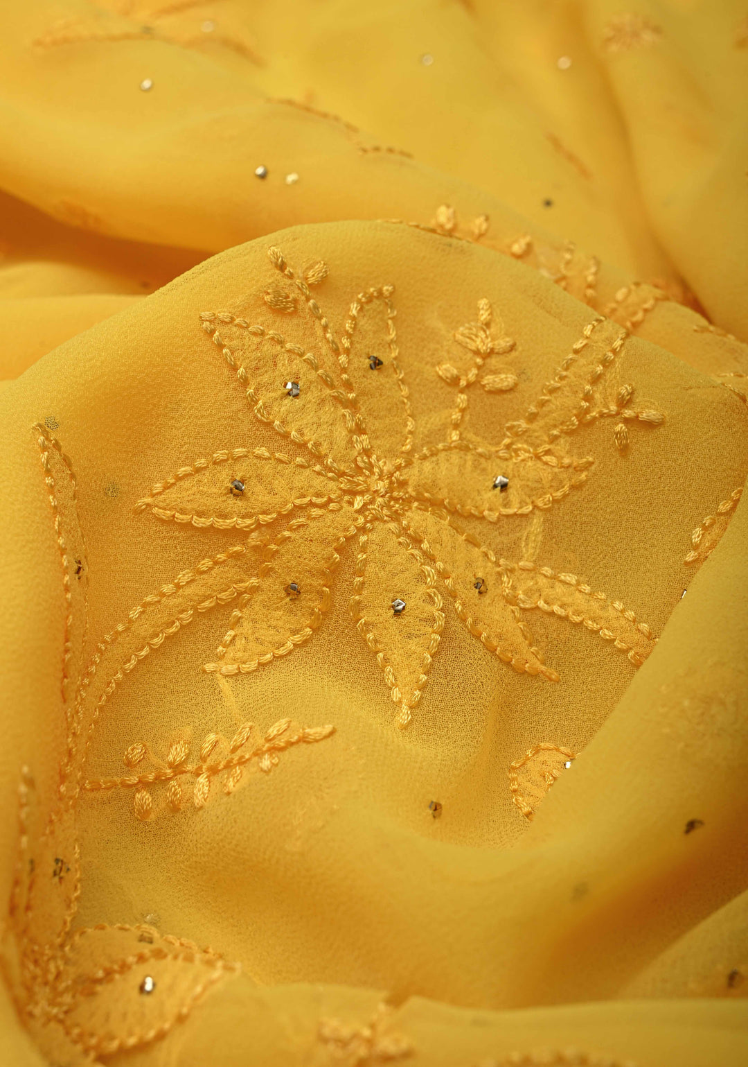 Gray Georgette Saree with Hand Chikankari tone on tone work (Copy)