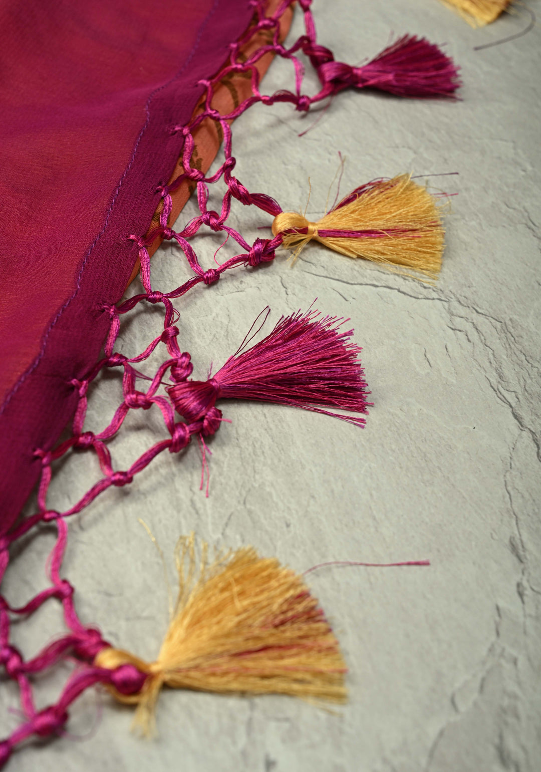 Exquisite Yellow Banarasi Georgette Silk Saree with Antique Zari Geometric Pattern and Zari Border | SILK MARK CERTIFIED (Copy)