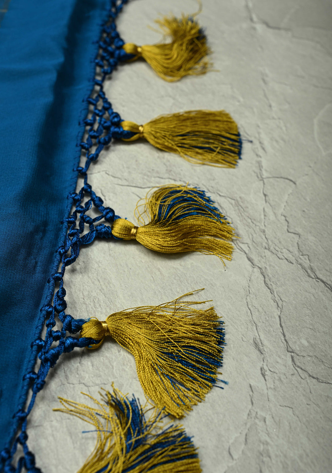 Chartreuse Mysore Silk Saree with Horizontal Zari Stripes and Contrast Zari Borders | SILK MARK CERTIFIED