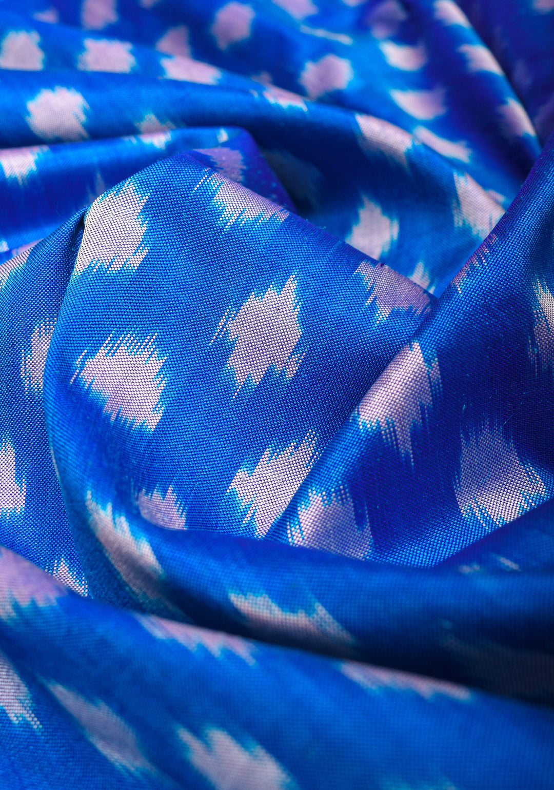 Shades of Blue - Ikkat Pochampally Pure Silk Saree | Silk Mark Certified