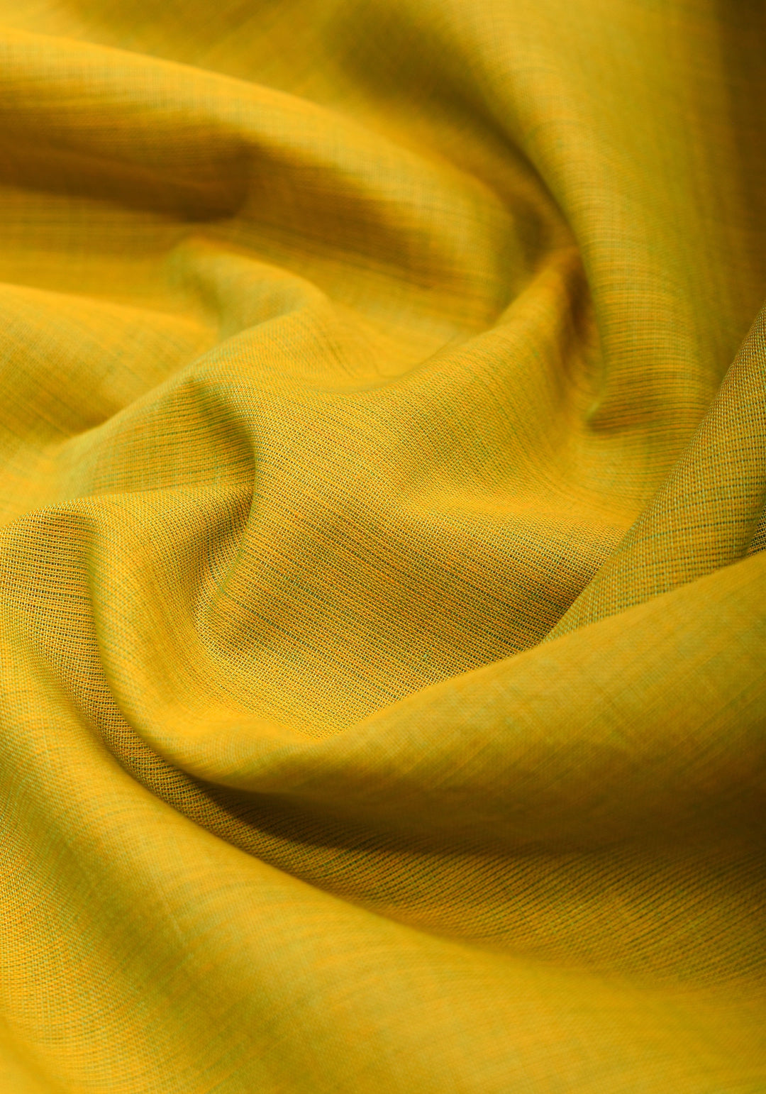 Cotton Handloom Saree In Moss Green with brick red Border No Blouse Piece | Shobitam Saree