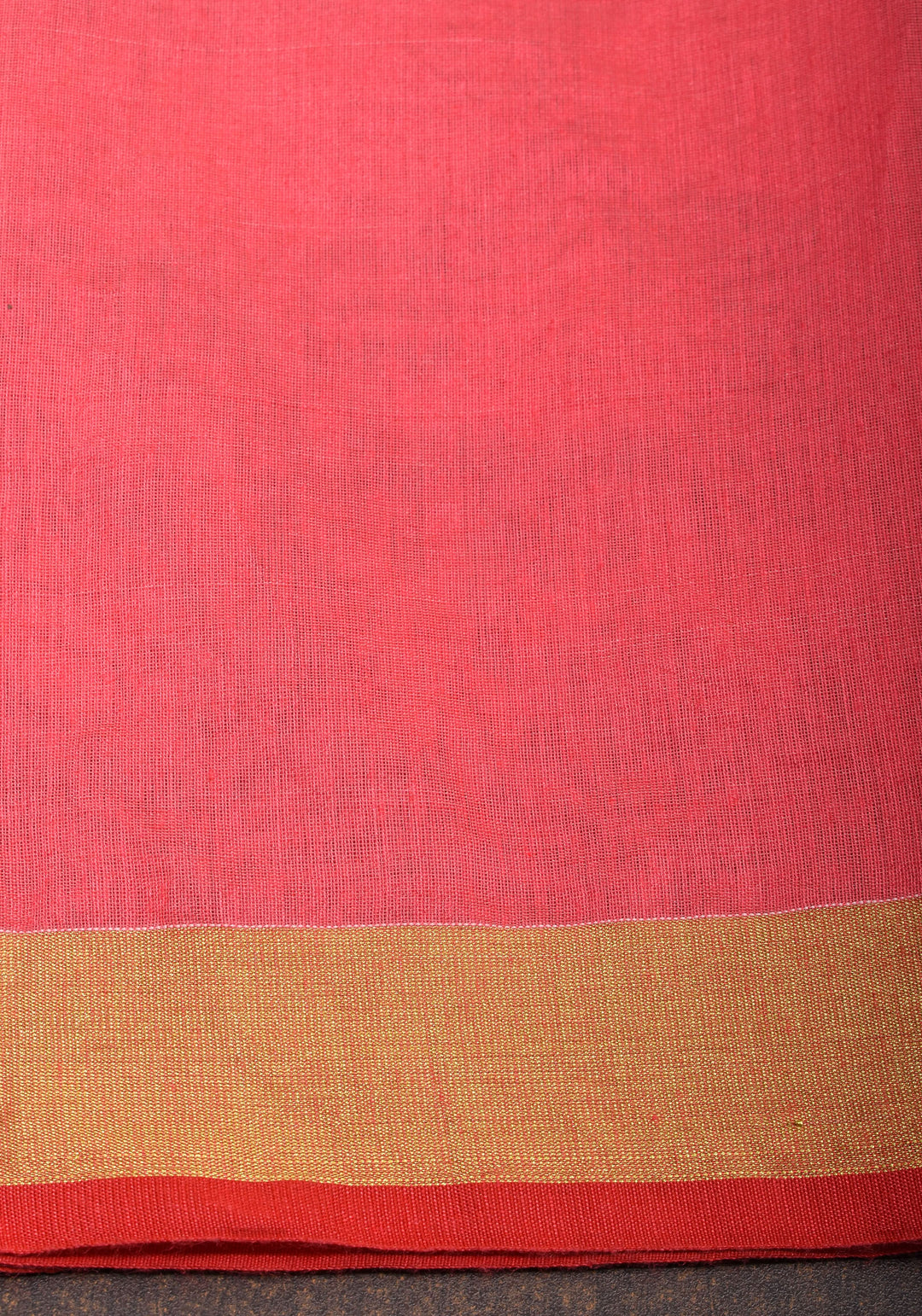 Rose pink Organza Saree with Floral Embroidery and zari Border