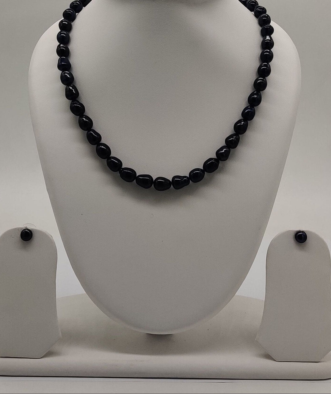 Single-Strand Freshwater Pearl Necklace & Earrings Set | SHOBITAM
