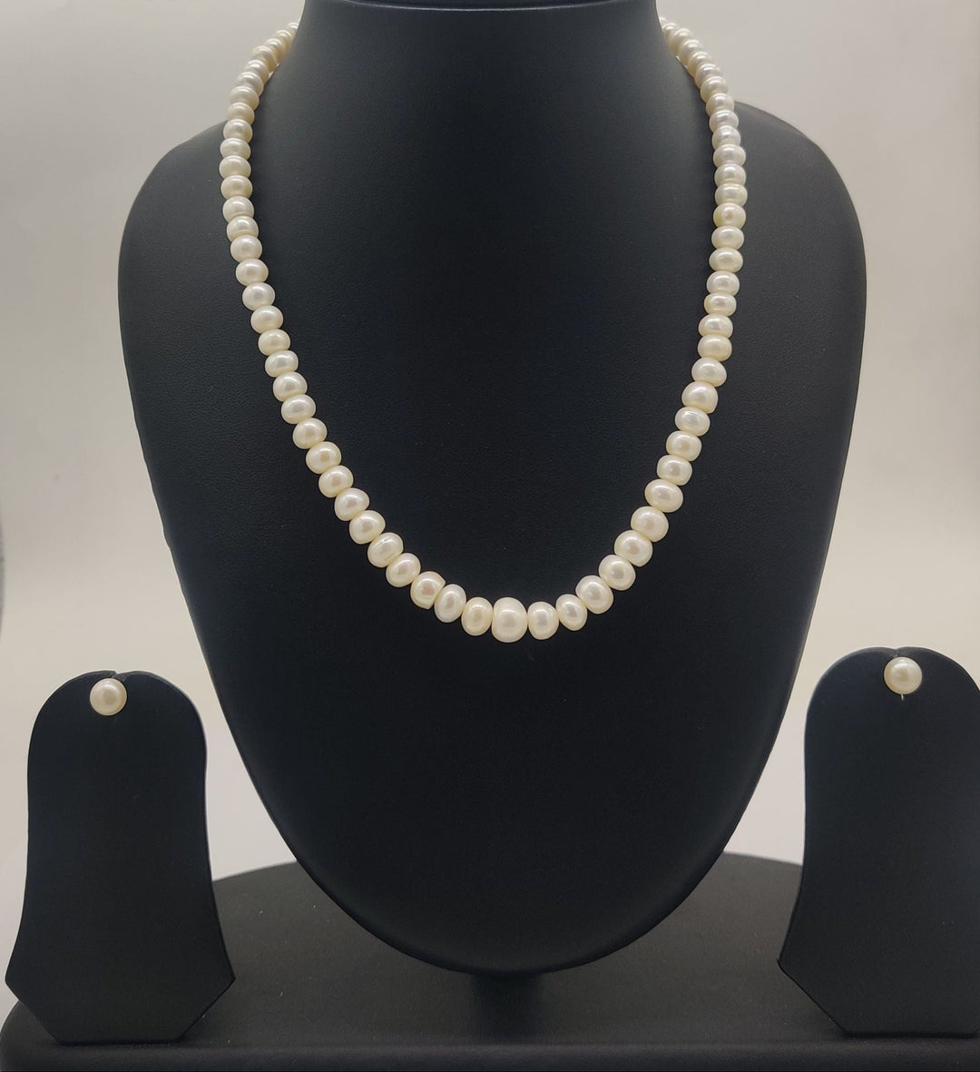Single-Strand Freshwater Pearl Necklace Set | SHOBITAM