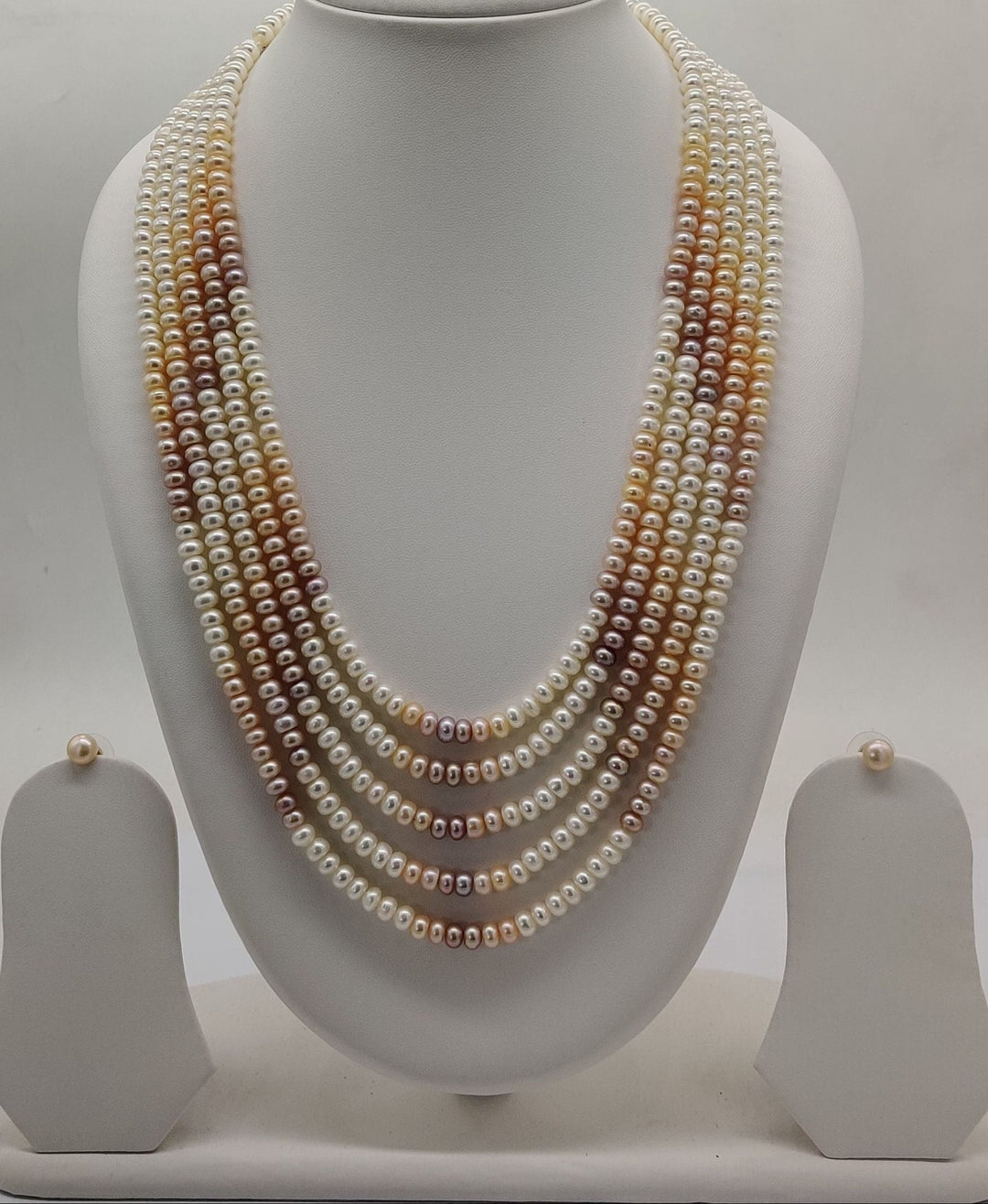 Multi-Strand Freshwater Pearl Necklace Set | SHOBITAM