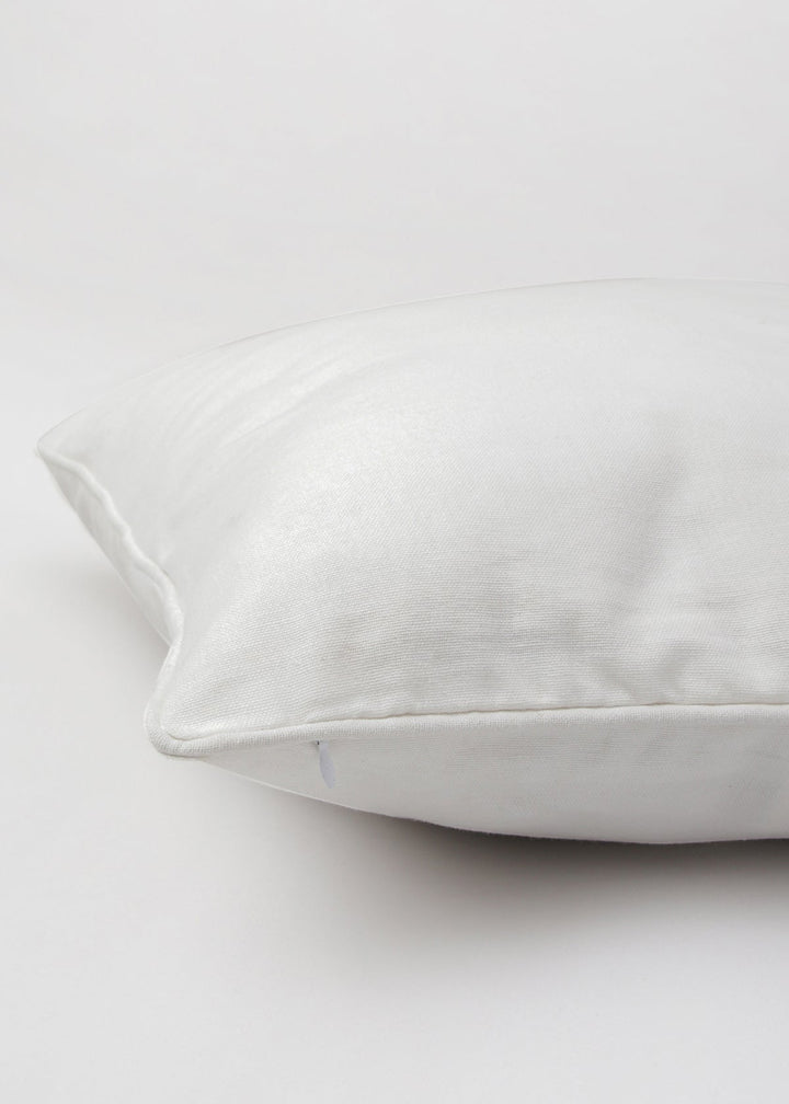 Solid Off White Plain Cushion Cover – 100% Cotton | SHOBITAM
