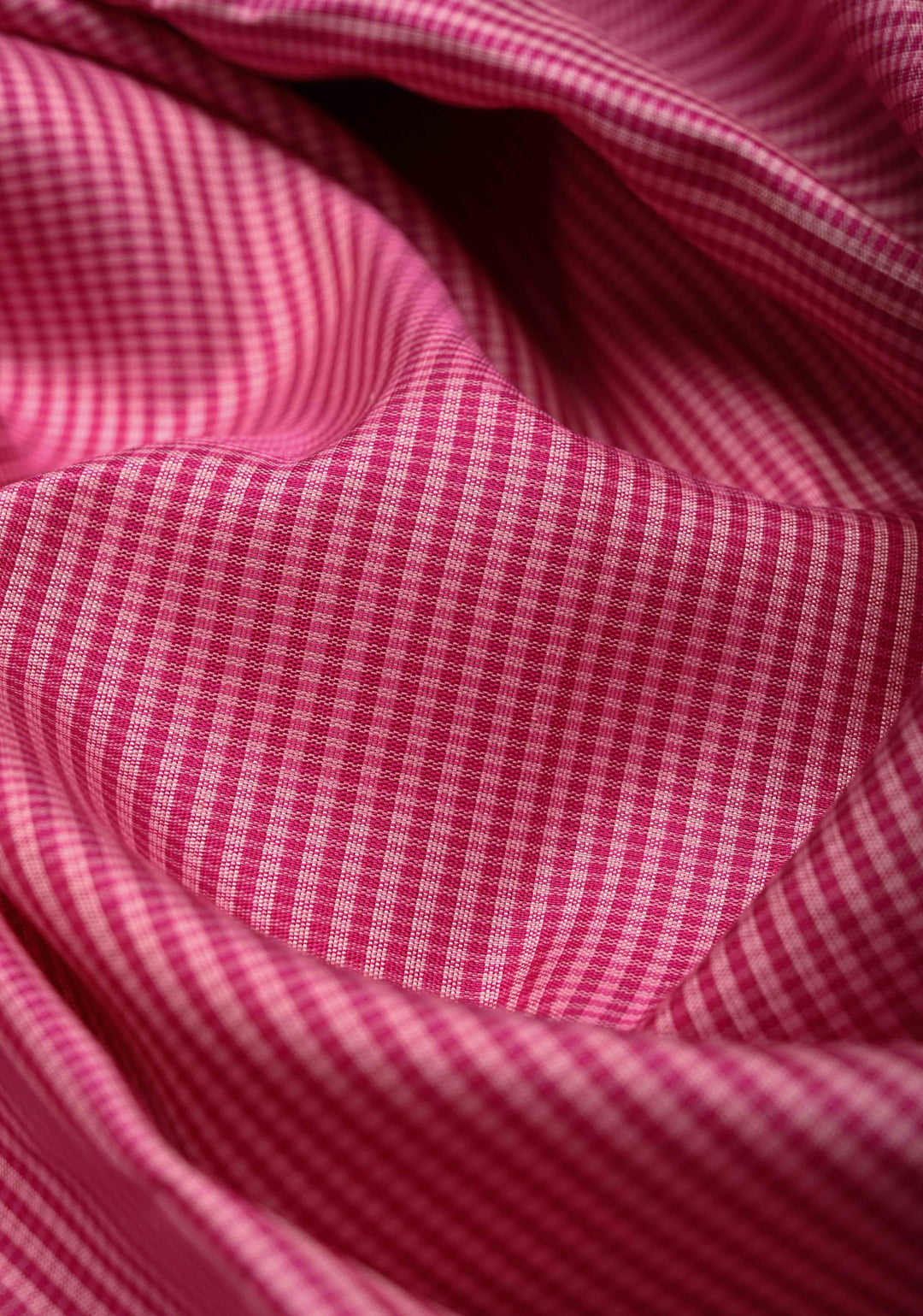 Pure Zari Korvai Kanjivaram Pure Silk Saree with Podi-Kattam Checks and Wide Contrast Zari Border | SILK MARK CERTIFIED