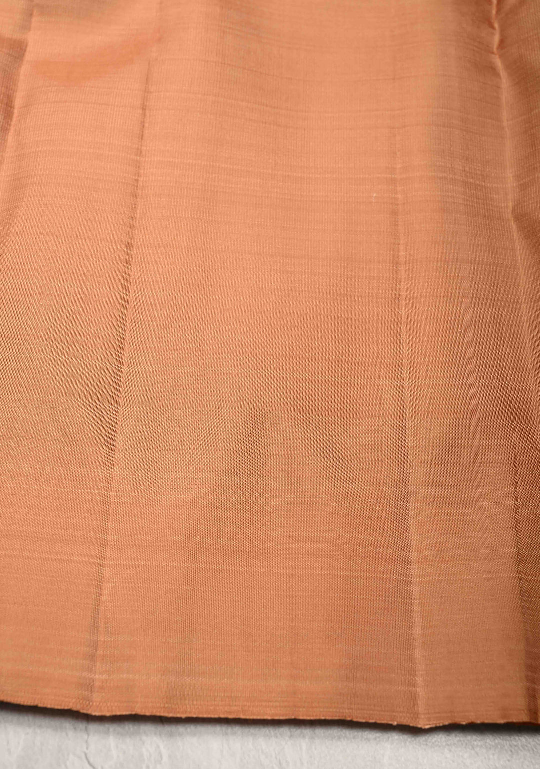 Sandstone Borderless Pure Kanjivaram Silk Saree with Gold-Silver Floral Zari Motifs  | SILK MARK CERTIFIED