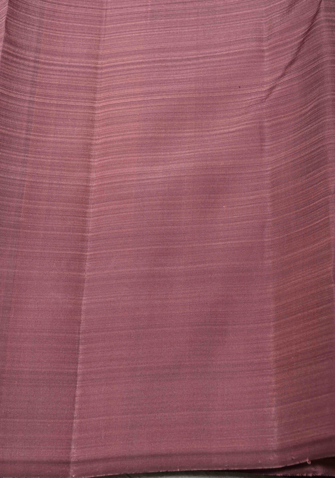 Dusty Amethyst Borderless Pure Kanjivaram Silk Saree with Gold-Silver Life of Tree Motifs  | SILK MARK CERTIFIED