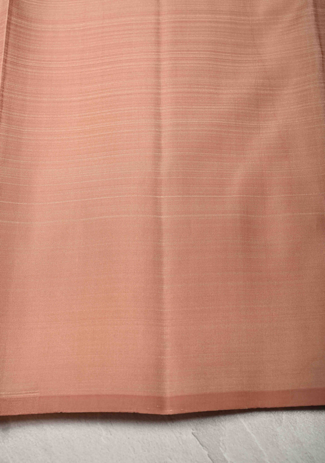 Sandstone Borderless Pure Kanjivaram Silk Saree with Gold-Silver Life of Tree Motifs  | SILK MARK CERTIFIED