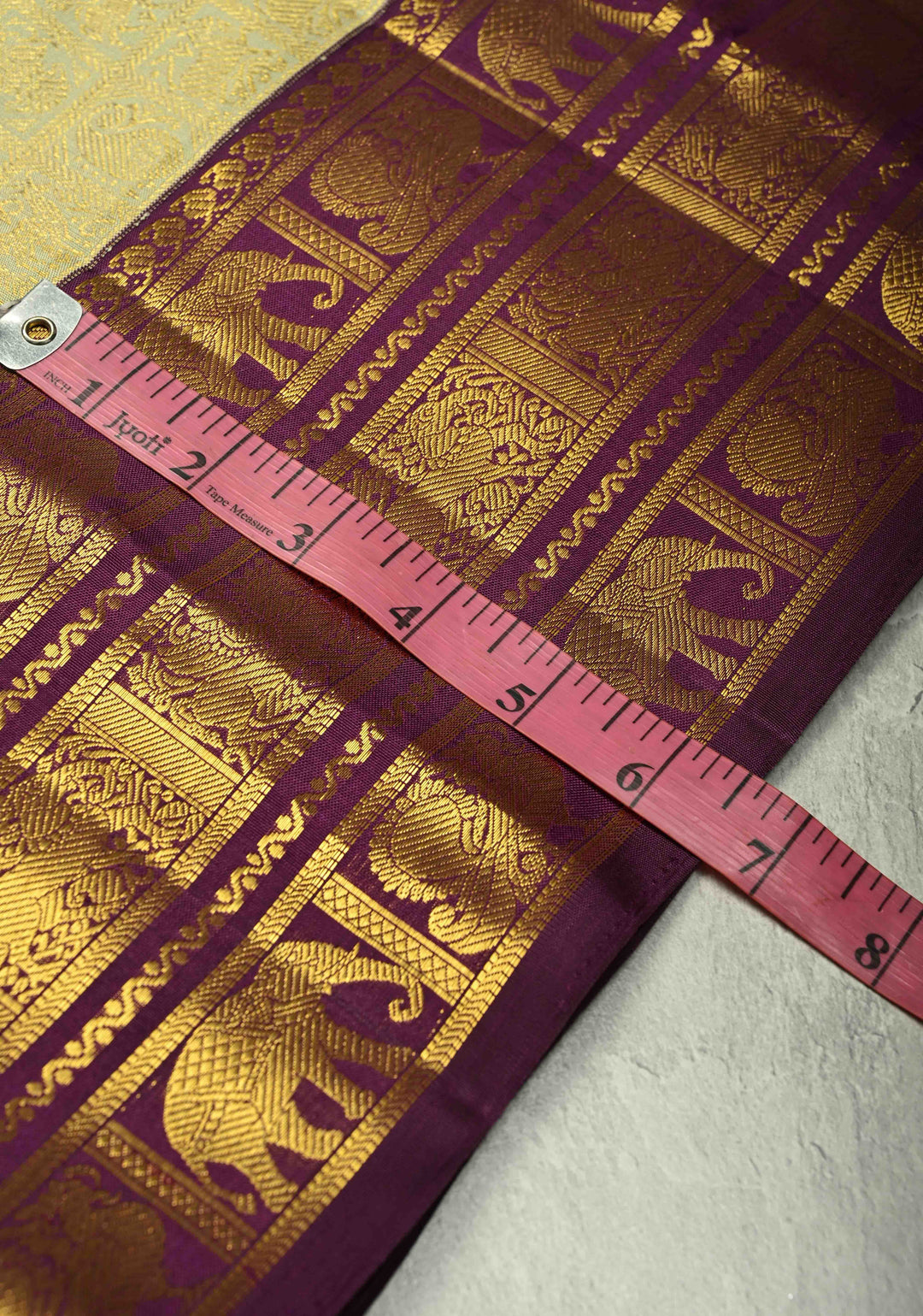 Pure Zari Light Pista Green Korvai Weave Kanjivaram Pure Silk Saree with Patola Brocade and Zari Border | SILK MARK CERTIFIED