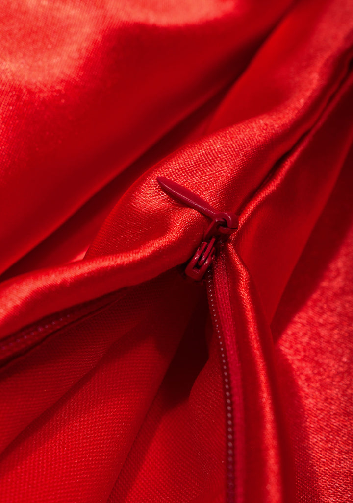 Flame Orange Premium Quality Petticoat for saree, in standard size