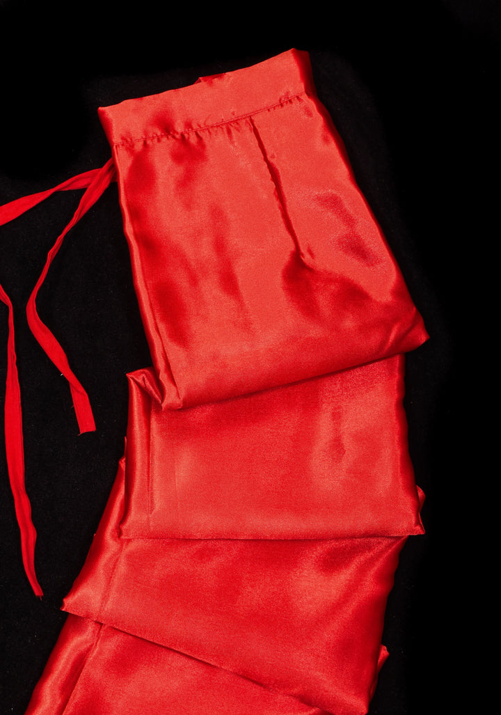 Flame Orange Premium Quality Petticoat for saree, in standard size