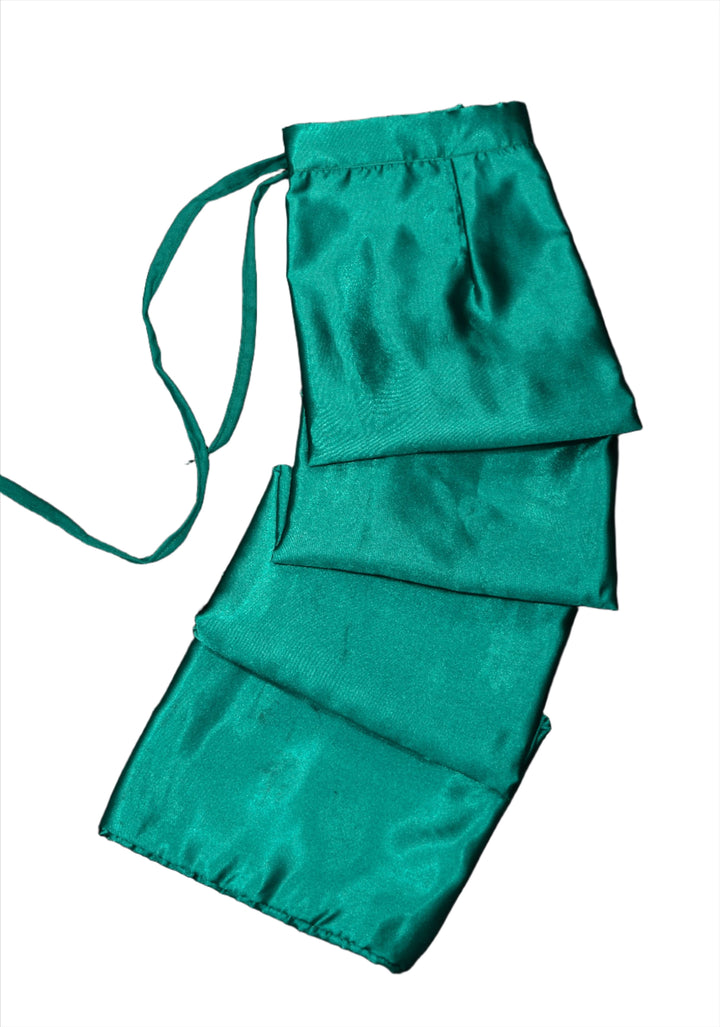 Dark Teal Green Premium Quality Petticoat for saree, in standard size