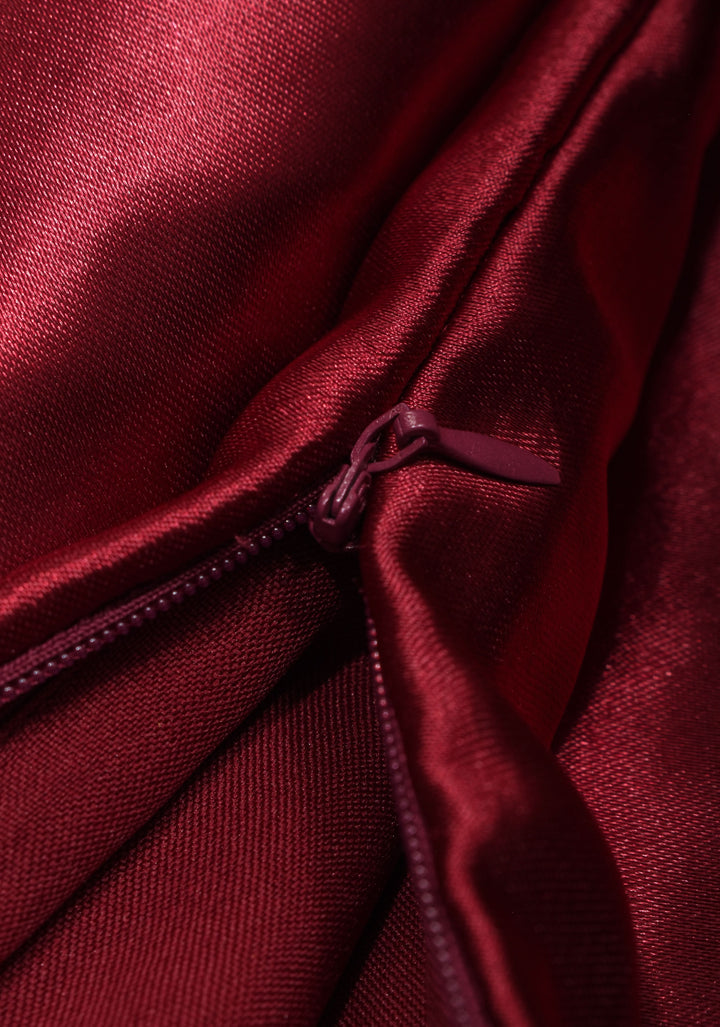 Maroon Premium Quality Petticoat for saree, in standard size