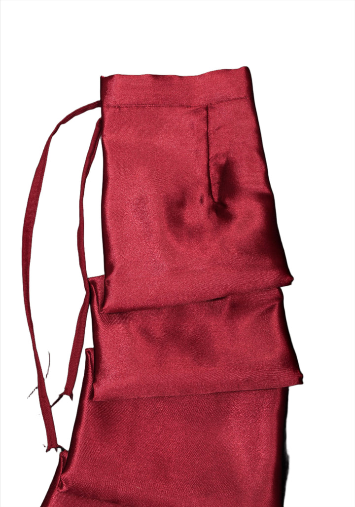 Maroon Premium Quality Petticoat for saree, in standard size