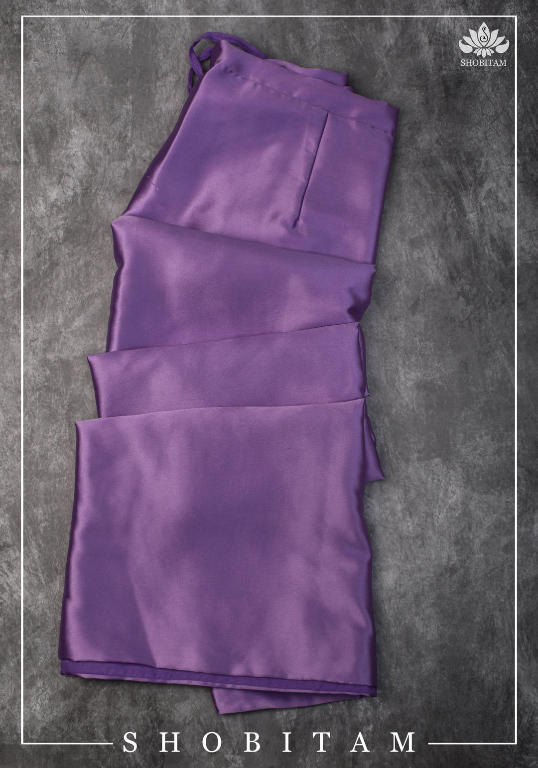 Lavender Premium Quality Blue Petticoat for saree, in standard size. | SHOBITAM