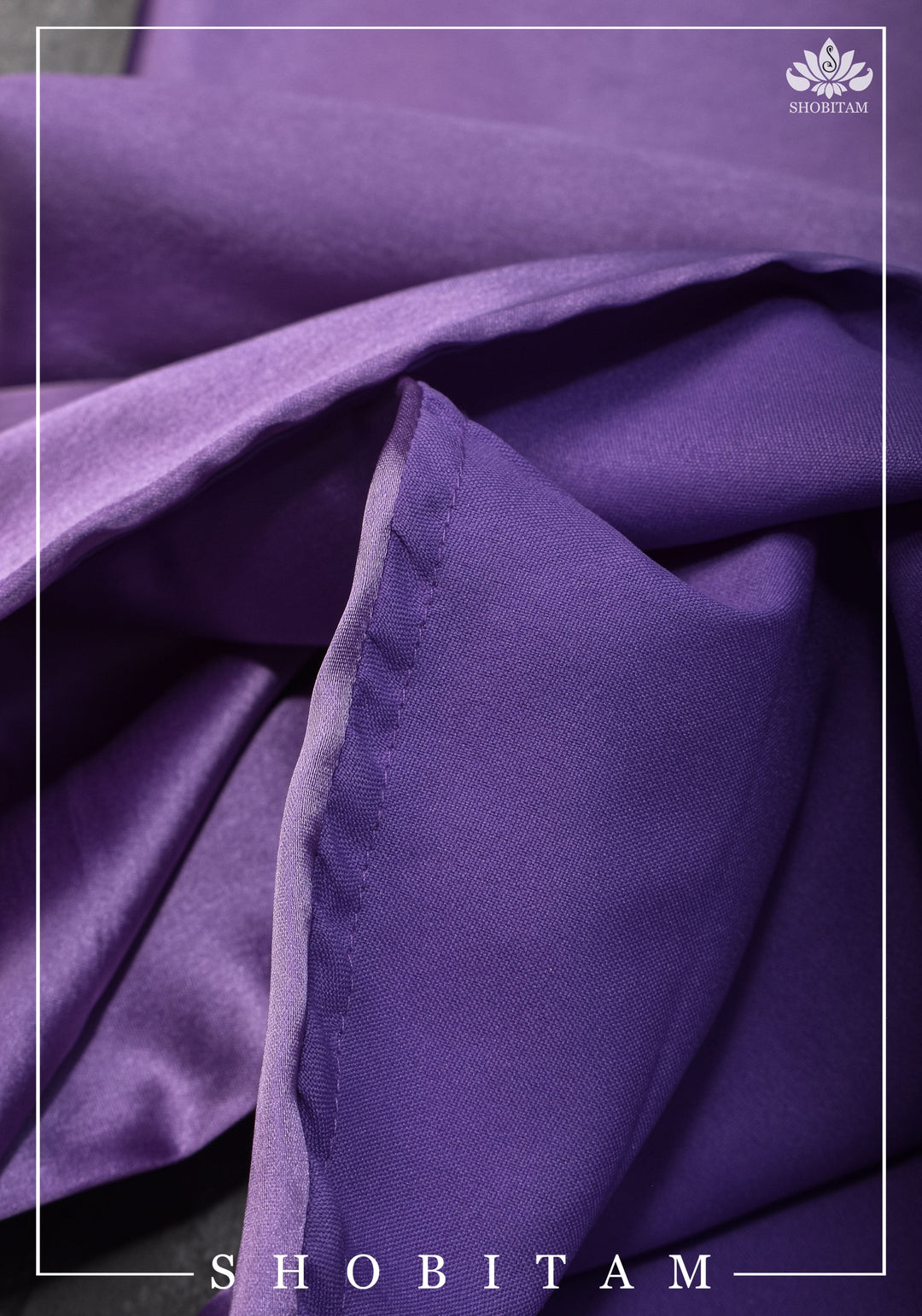 Lavender Premium Quality Blue Petticoat for saree, in standard size. | SHOBITAM