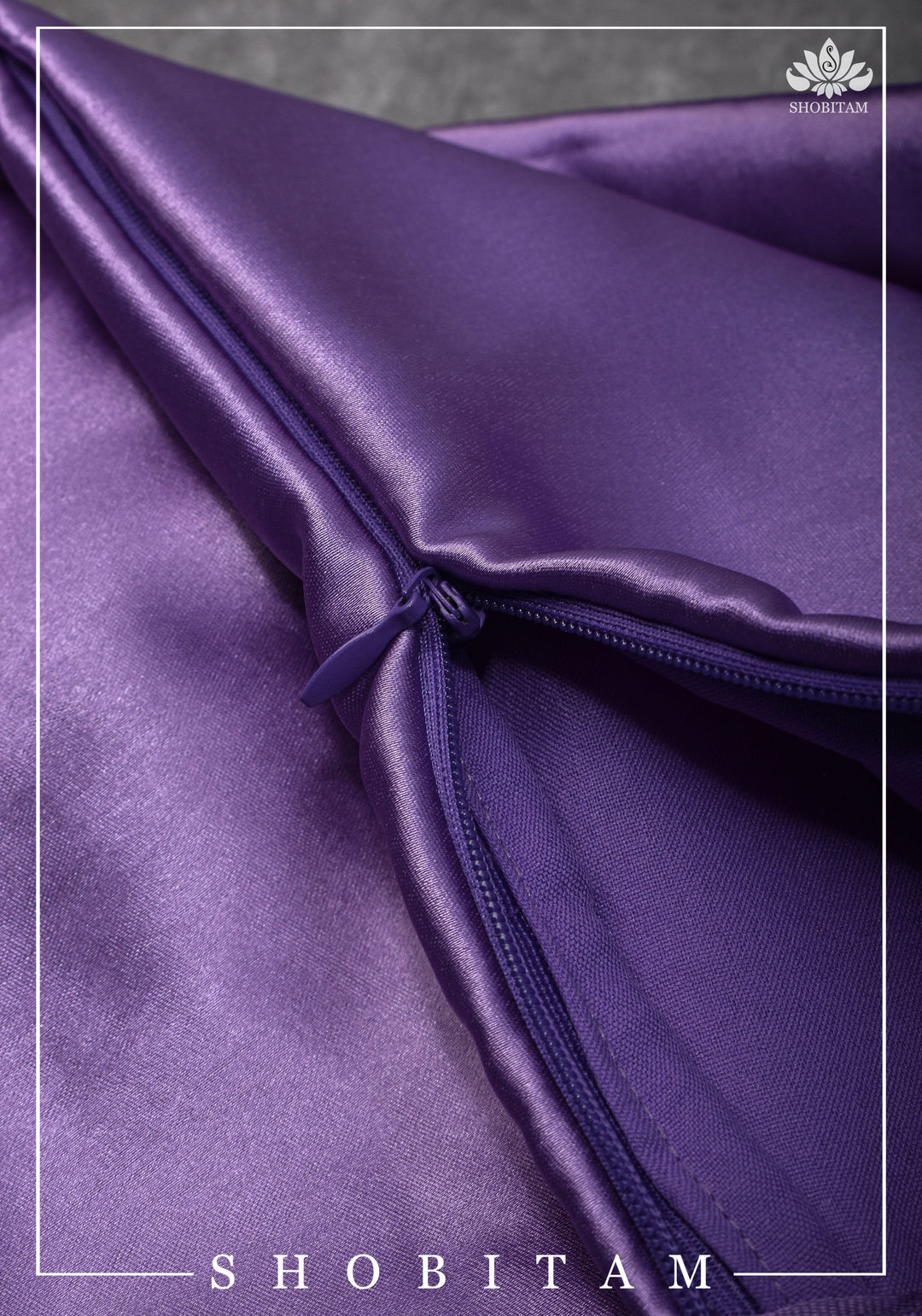 Lavender Premium Quality Blue Petticoat for saree, in standard size. | SHOBITAM