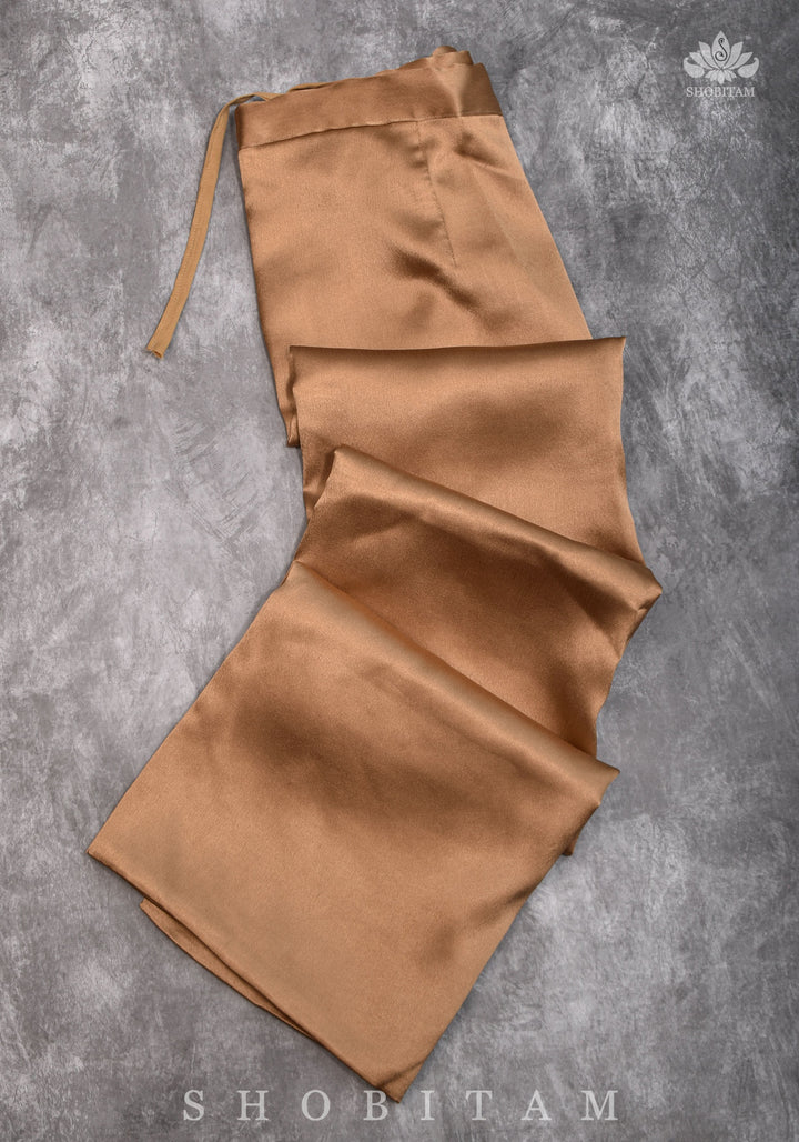 Premium Quality Tan Petticoat for saree, in standard size.