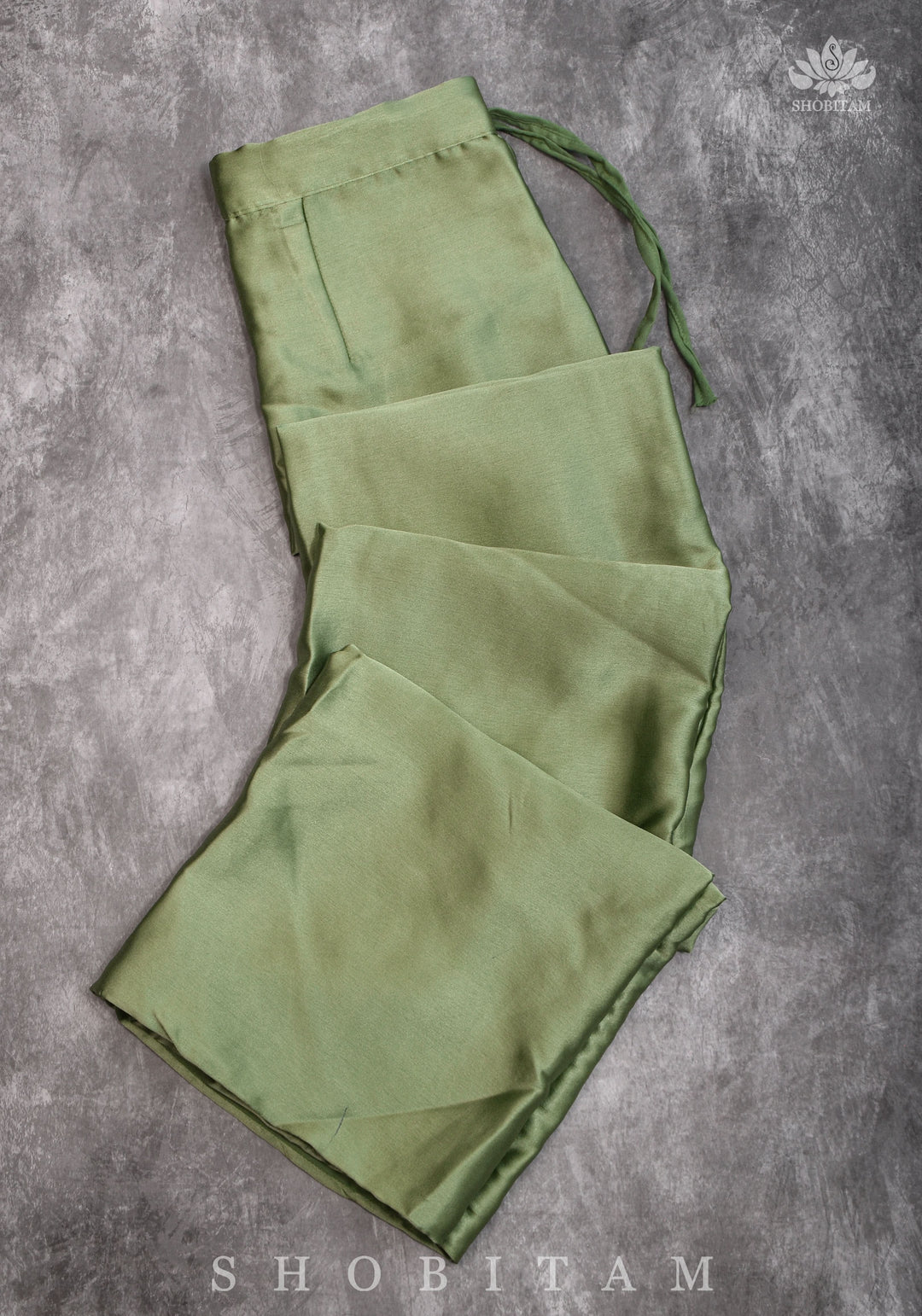 Sage Green Premium Quality Petticoat for saree, in standard size.