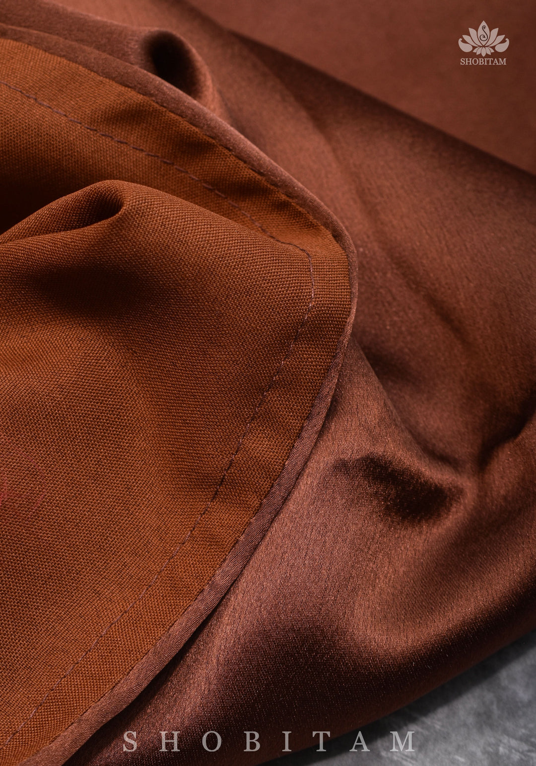 Coffee Brown Color Premium Quality  Petticoat for saree, in standard size.