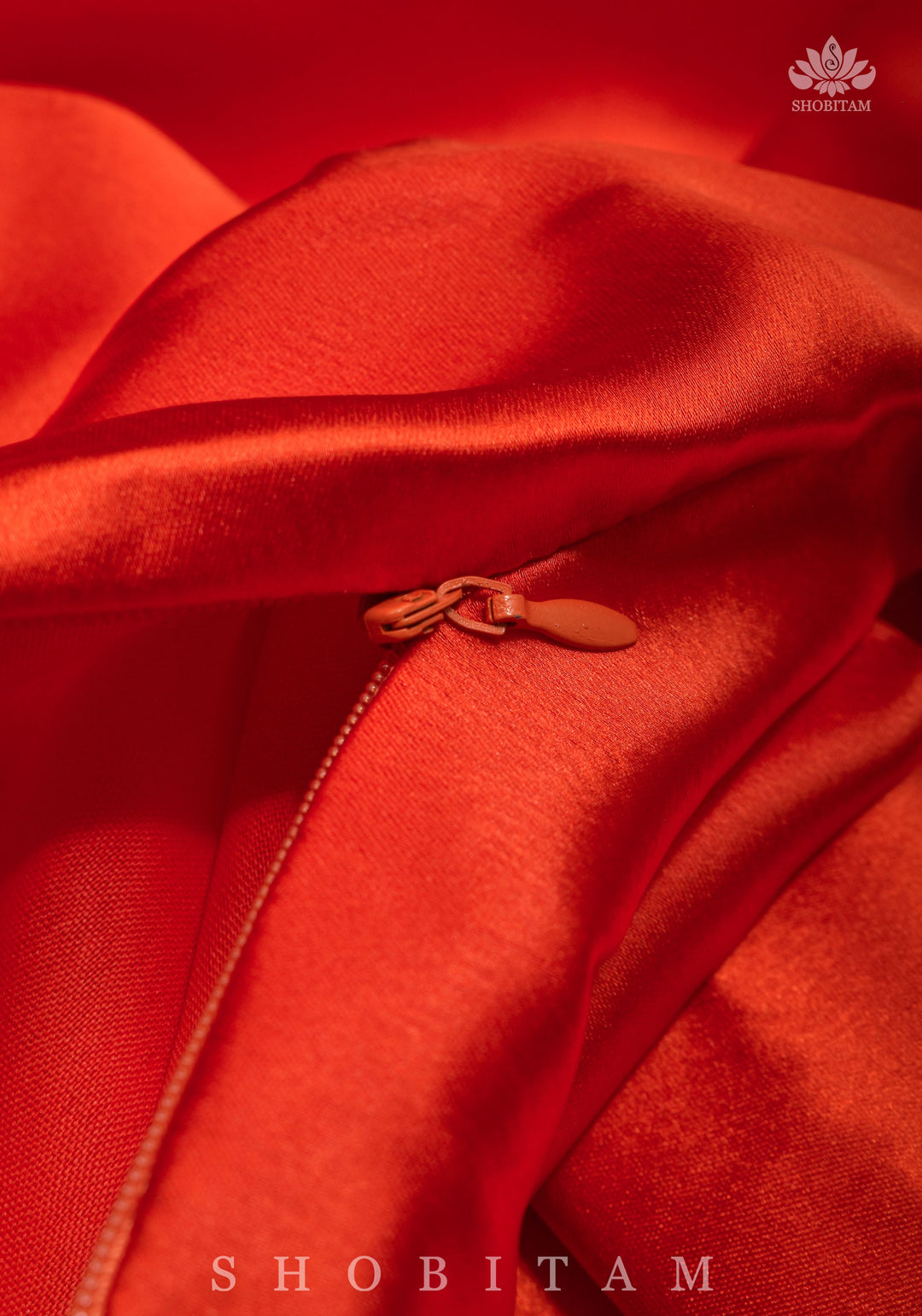 Premium Quality Orange Petticoat for saree, in standard size
