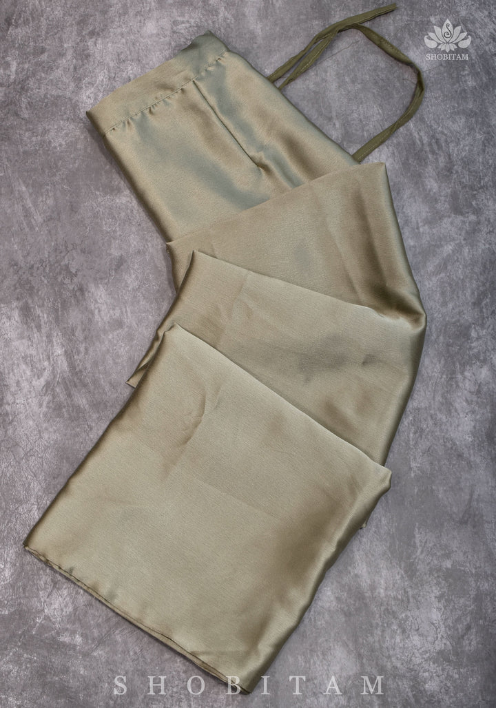 Patina shade Premium Quality Petticoat for saree, in standard size.