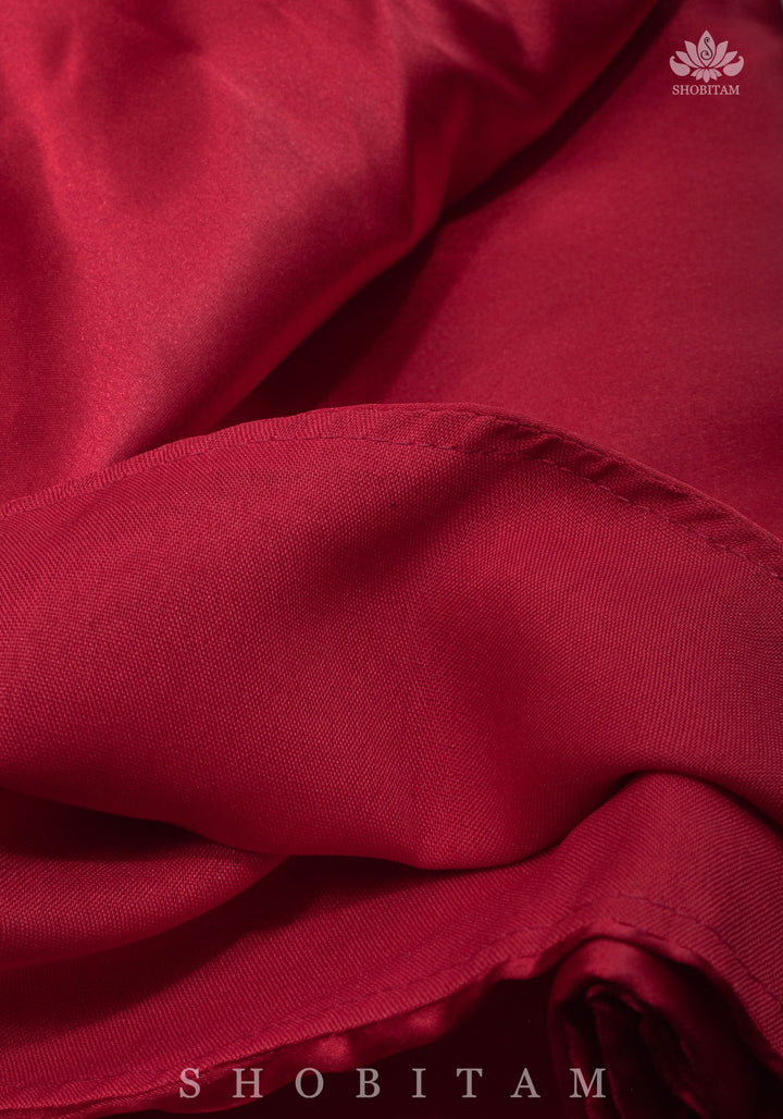 Red Chilly Premium Quality Petticoat for saree, in standard size.