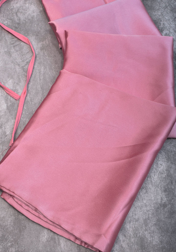 Pink Premium Quality Petticoat for saree, in standard size. | SHOBITAM