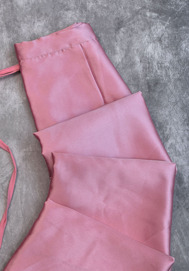 Pink Premium Quality Petticoat for saree, in standard size. | SHOBITAM