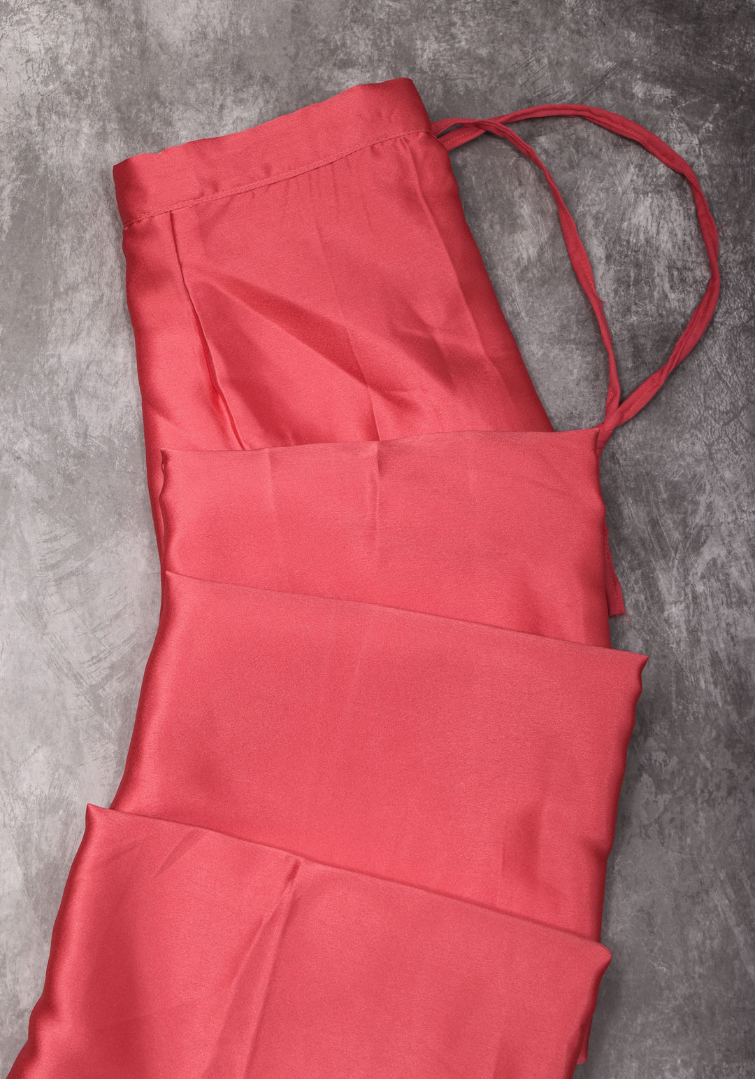 Coral Pink Petticoat in Premium Satin, 2 Ply Petticoat, Standard Size