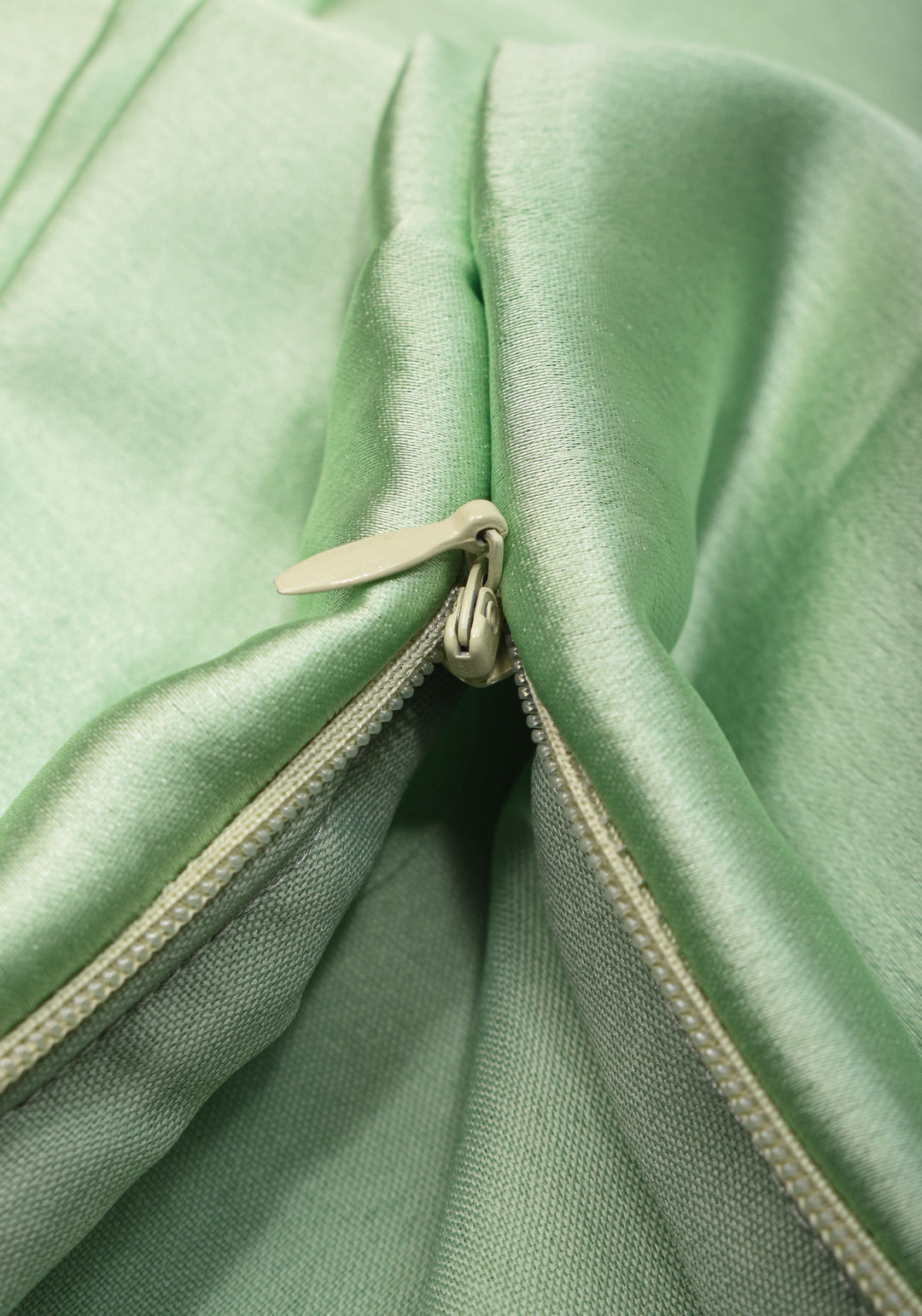 Mint Green Premium Quality  Satin Petticoat for saree, in standard size.