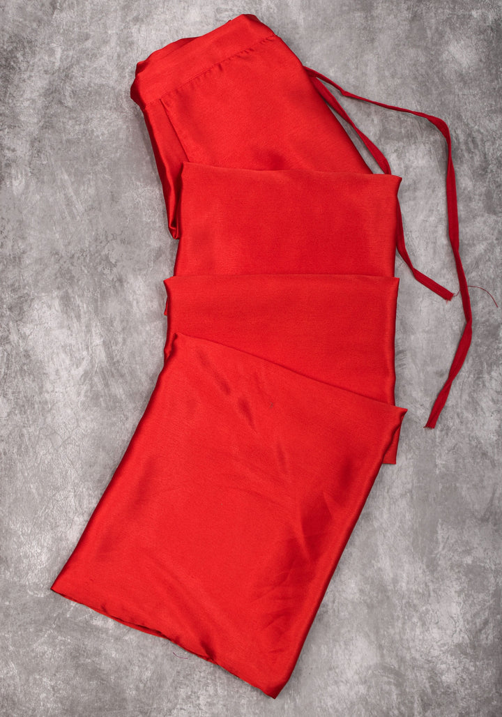 Carmine Red Petticoat in Premium Satin, 2 Ply Petticoat, Standard Size