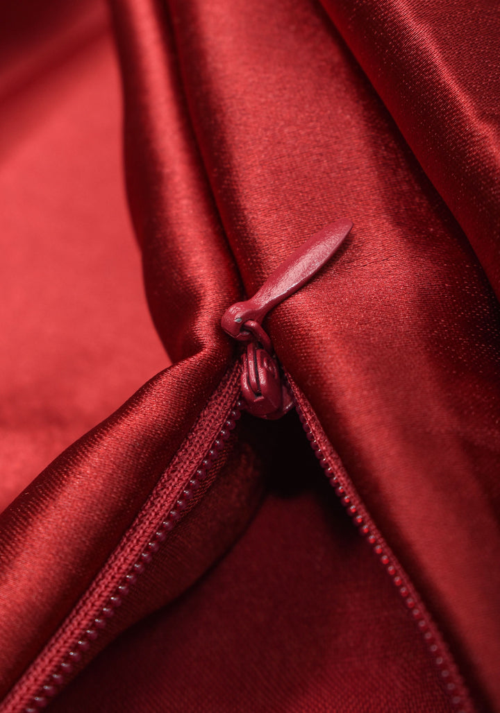 Reddish Maroon Premium Quality Petticoat for saree, in standard size.