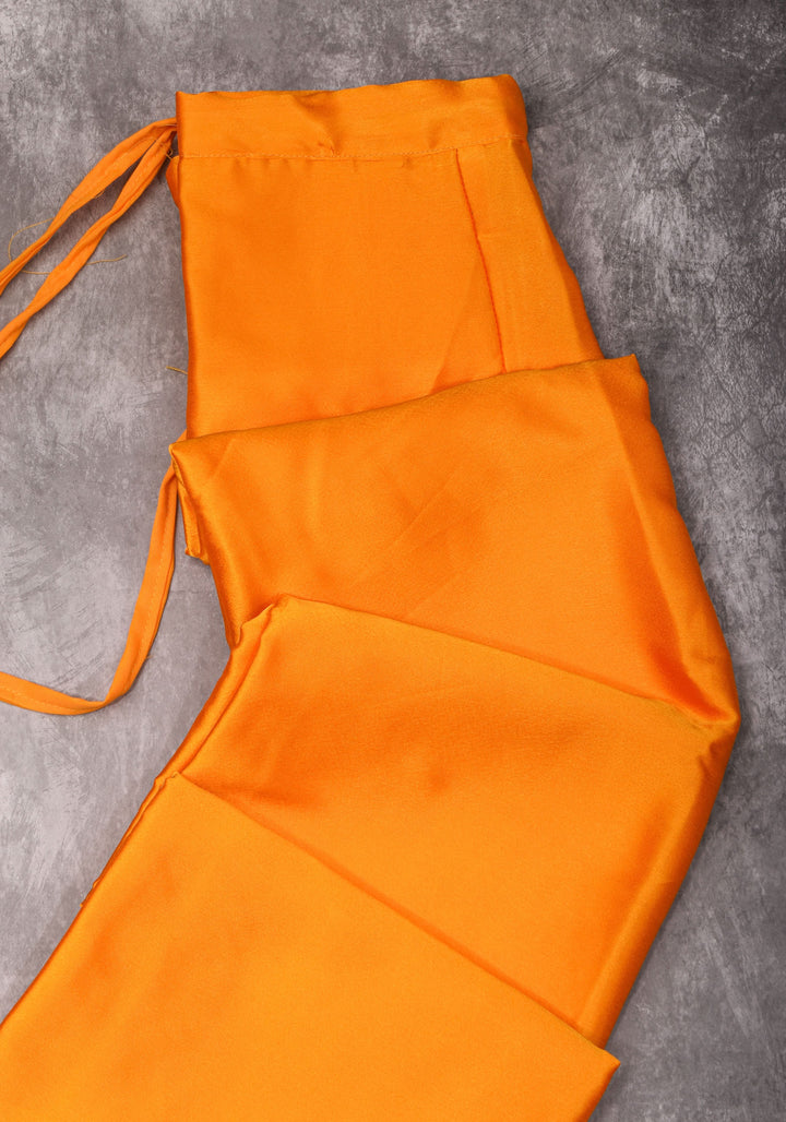 Haldi Yellow Premium Quality Petticoat for saree, in standard size.