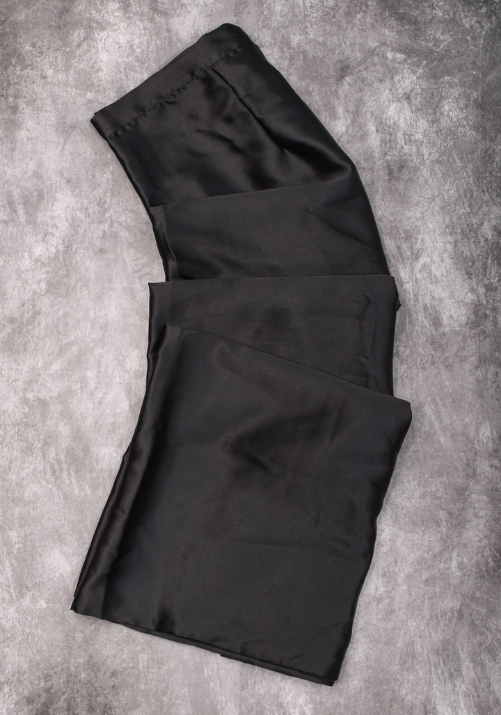 Premium Quality black Satin Petticoat for saree, standard size