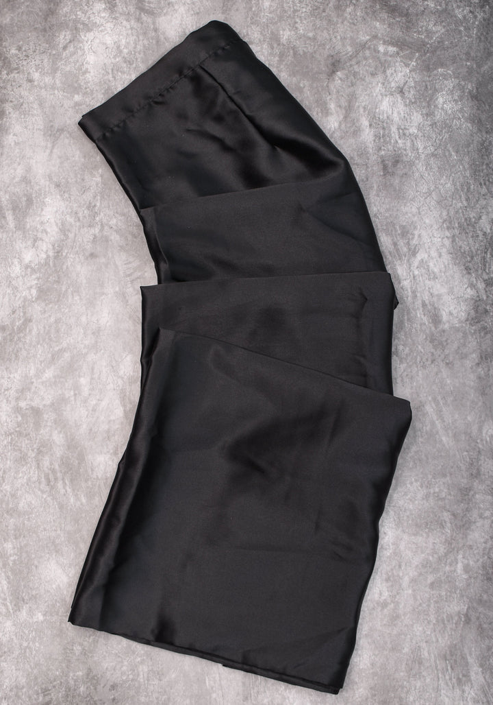 Premium Quality black Satin Petticoat for saree, standard size