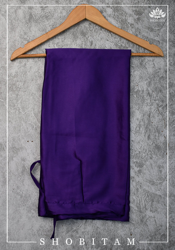 Premium Quality Purple Satin Petticoat for saree,medium size