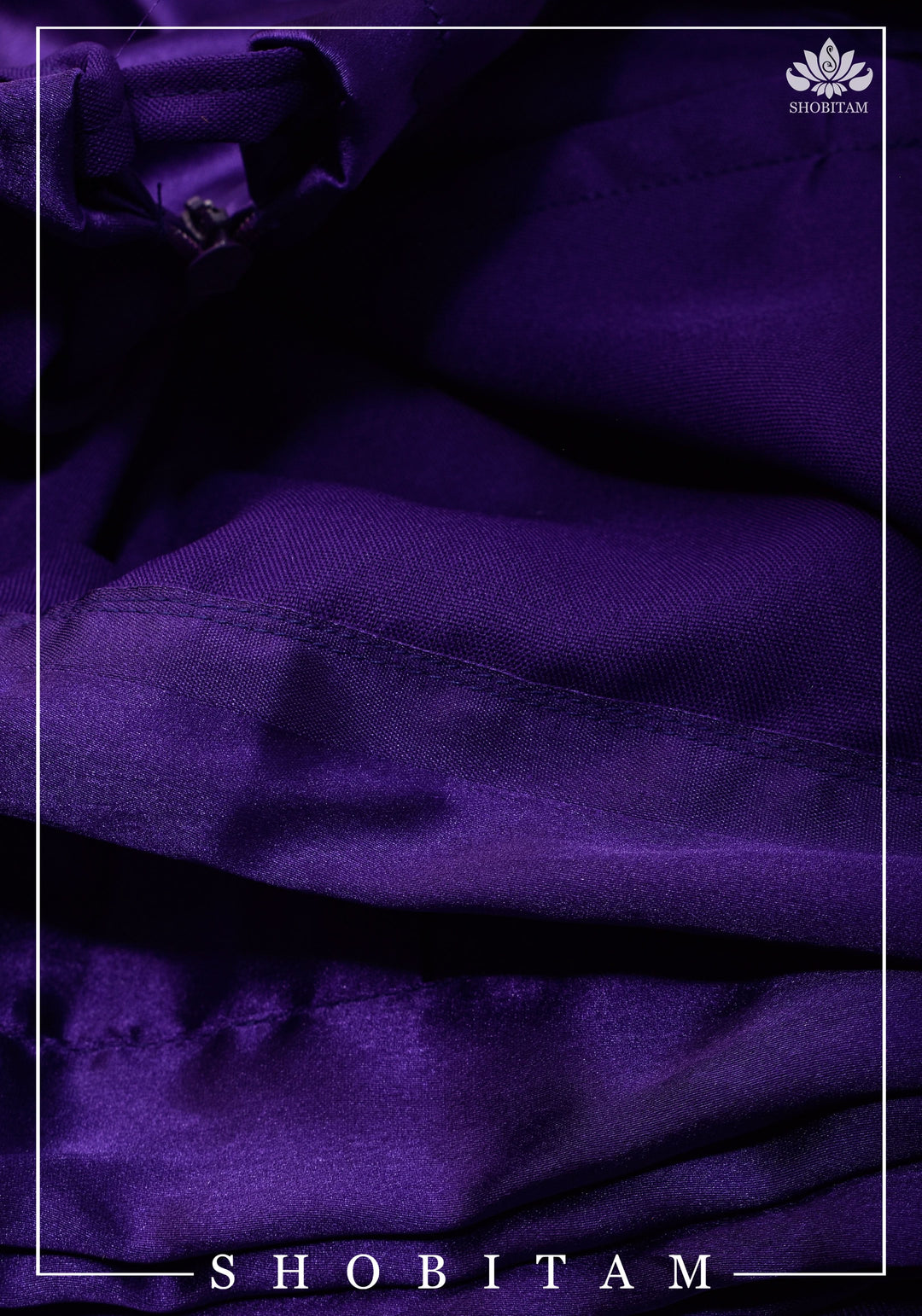 Premium Quality Purple Satin Petticoat for saree,medium size
