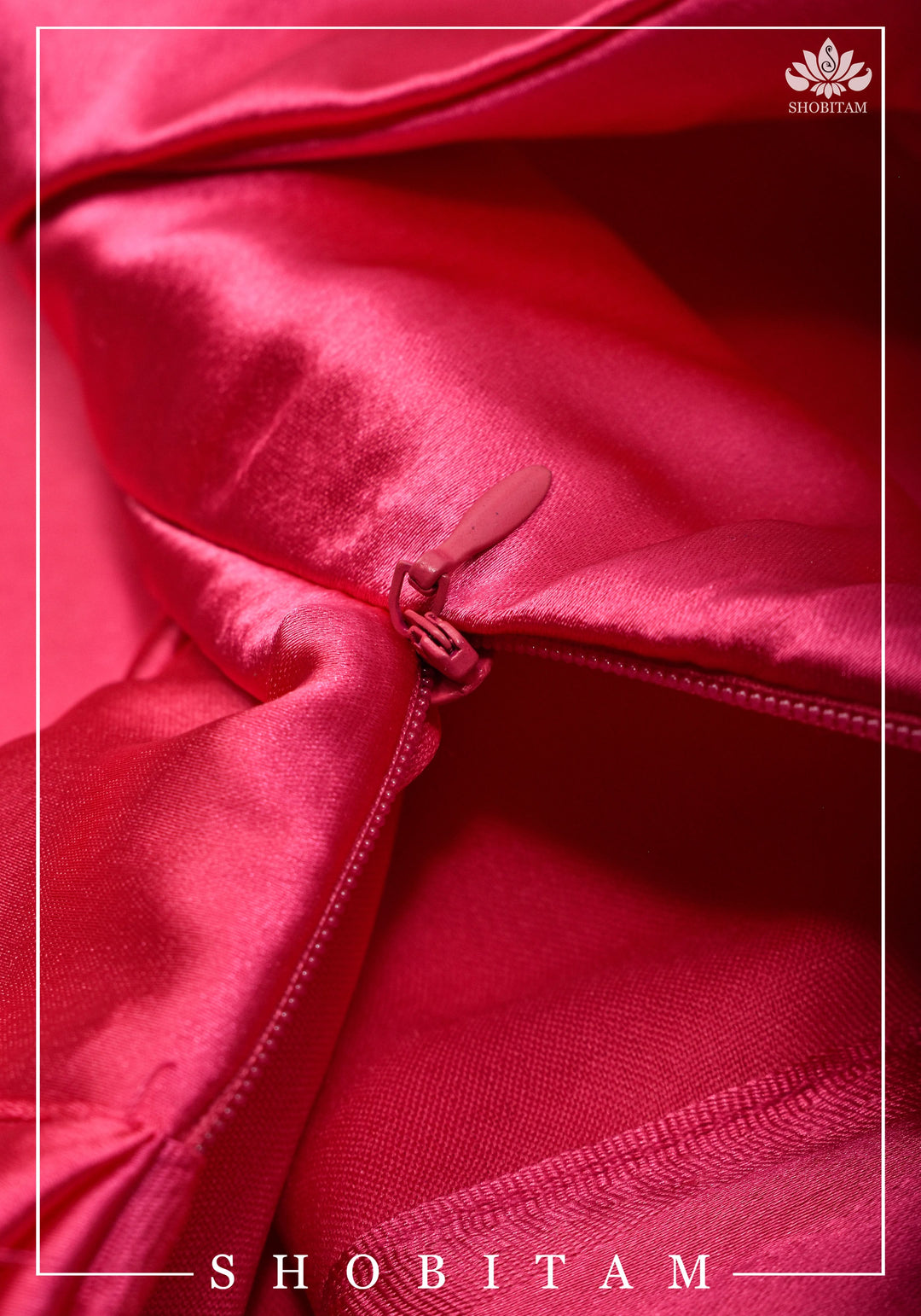 Premium Quality Pink  Satin Petticoat for saree,medium size