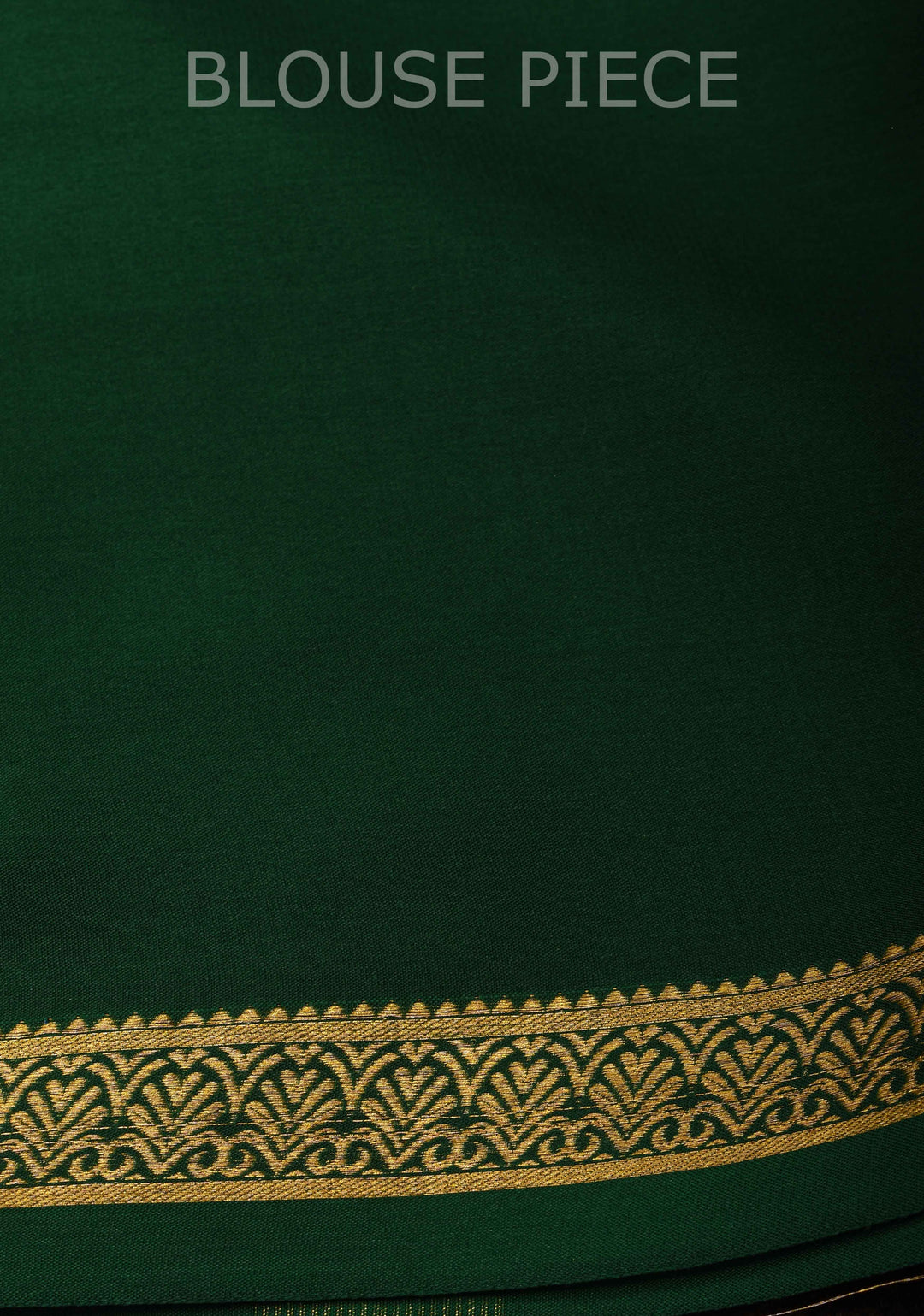 Palm Green Horizontal Zari Stripes Mysore Silk Saree with Zari Border | SILK MARK CERTIFIED