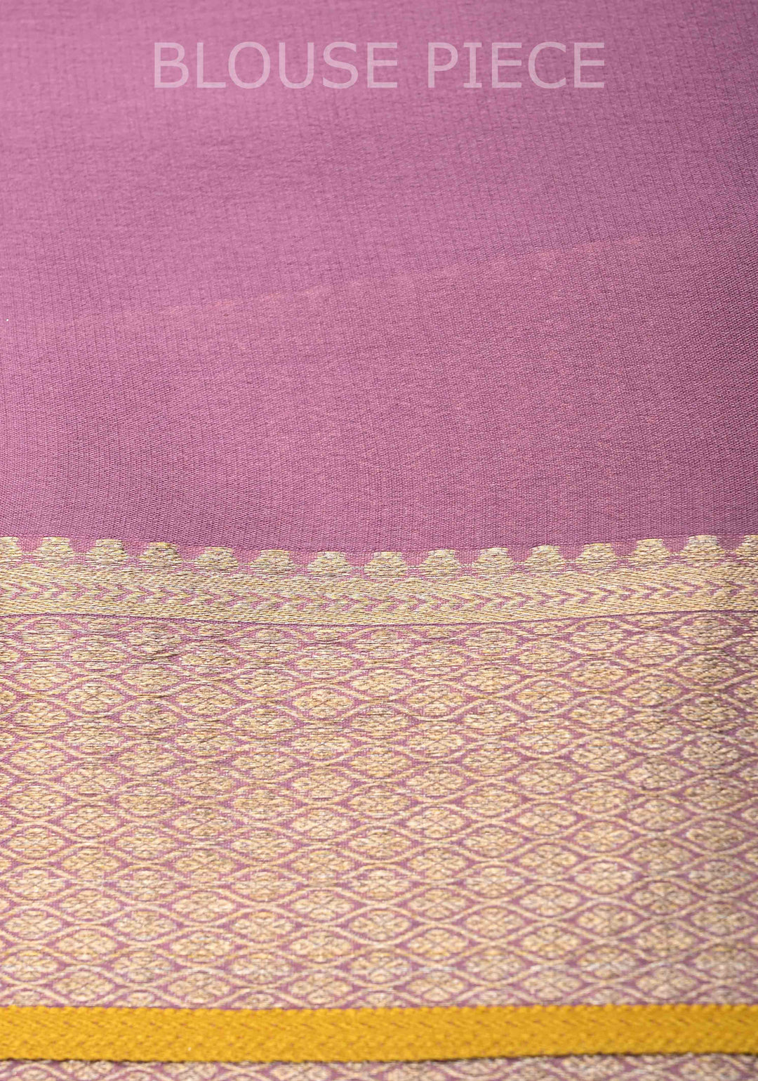 Mysore silk Brocade saree in dusty Lilac | SILK MARK CERTIFIED