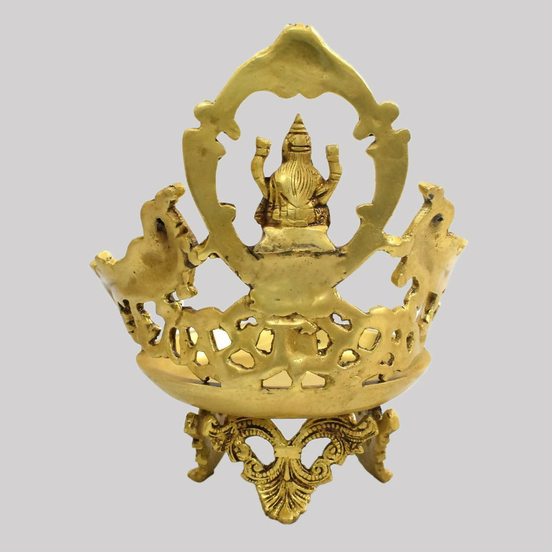 BRASS LAKSHMI NANDA DEEPA 11*8*7 | SHOBITAM